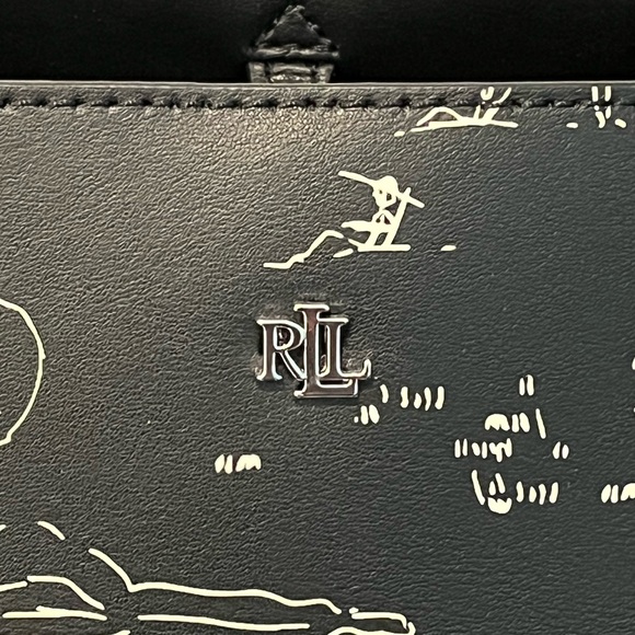 Ralph Lauren Black Resort 21 Toile Tote - Picture 3 of 14